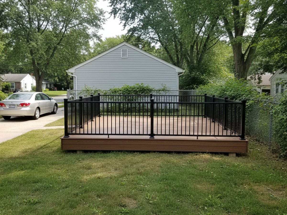 Custom Deck Design completed by Coastal Deck Solutions in Paterson, NJ